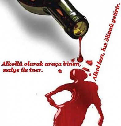 alkolün zararları afiş, poster